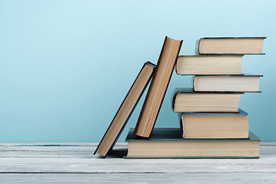 books in a stack